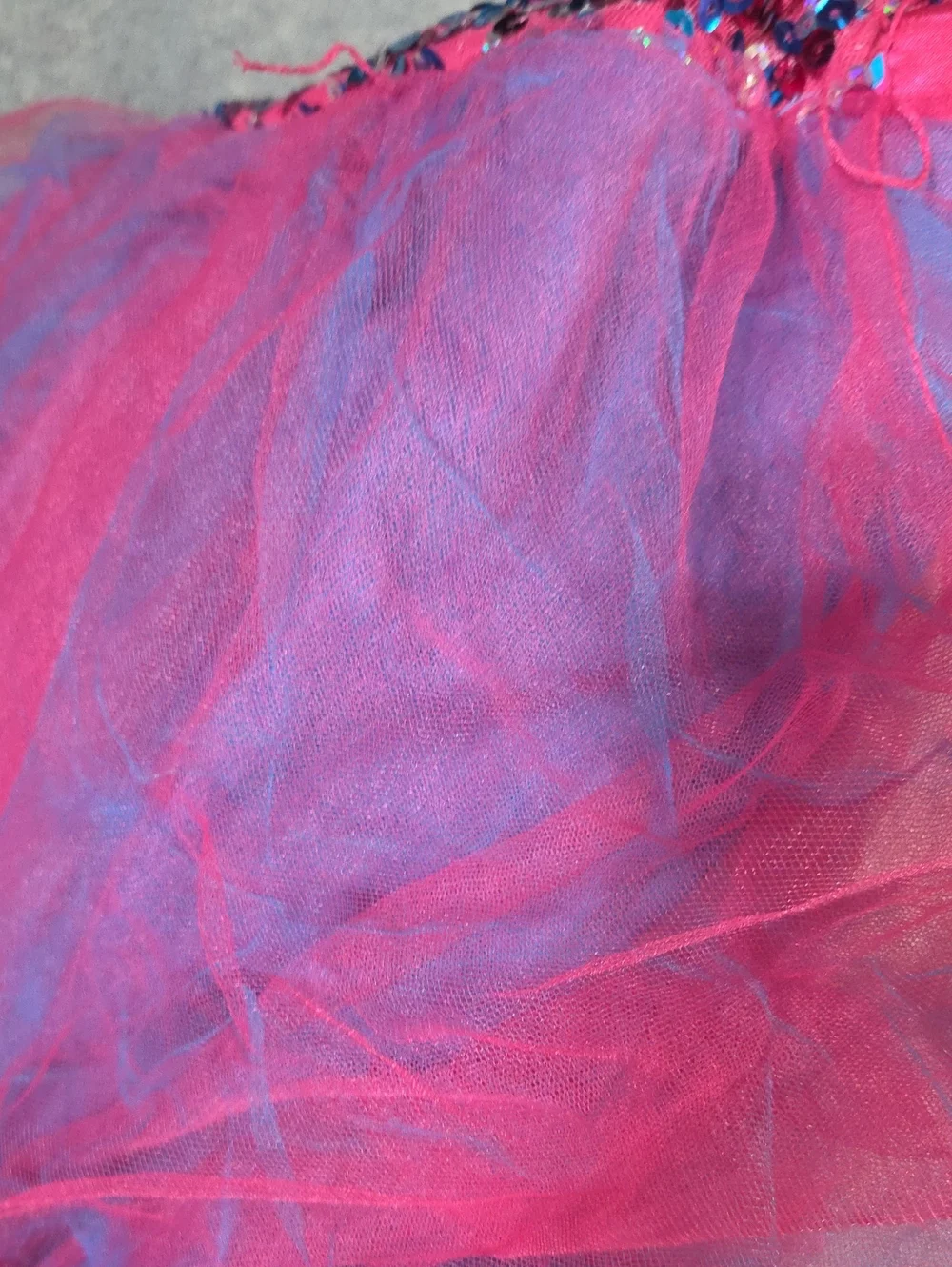 14 Girls Pink Sequin Tulle Costume Dress - Justice